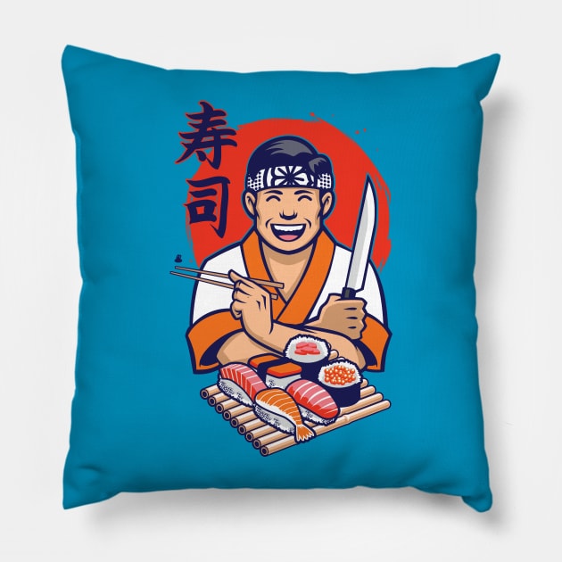 Daniel Son Sushi Pillow by CoDDesigns