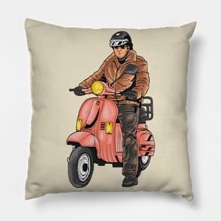 The Scooterian Retro Pillow