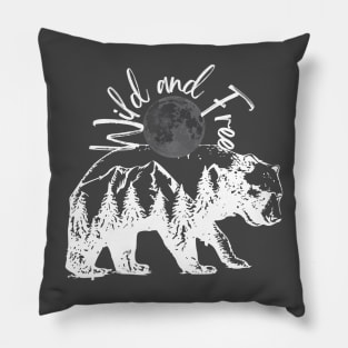 Wild & Free Bear Inverted Pillow