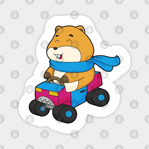 Hamster Car Magnet by Markus Schnabel