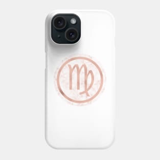 Rose Gold Marble Zodiac - Virgo Phone Case