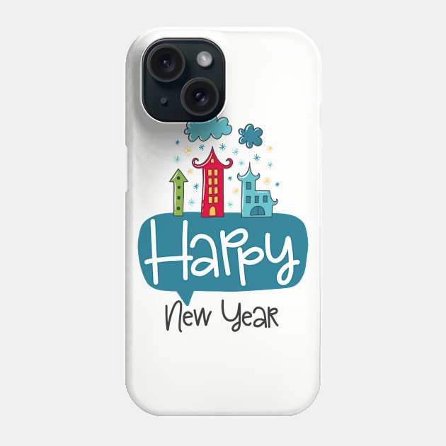 Happy New Year Phone Case by JoyFabrika