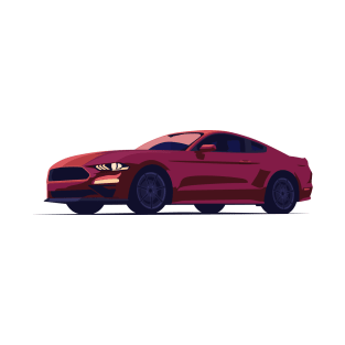 Red Ford Mustang T-Shirt