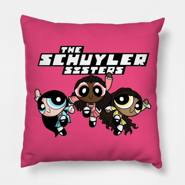 The Schuyler Sisters to the Rescue Pillow by YourFavoriteTee