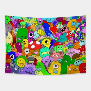 Monster Doodles Tapestry