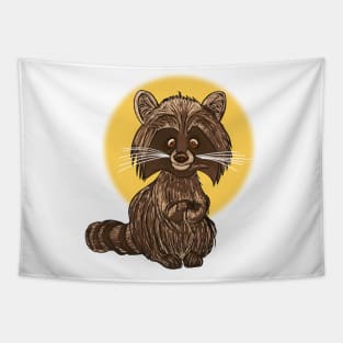 Baby Raccoon Tapestry