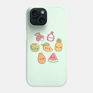 Cute Tropical Fruits Set Phone Case