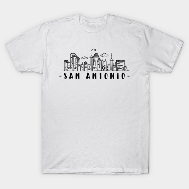 San Antonio Texas United States Skyline Architecture Cityscape - San Antonio  - T-Shirt | TeePublic