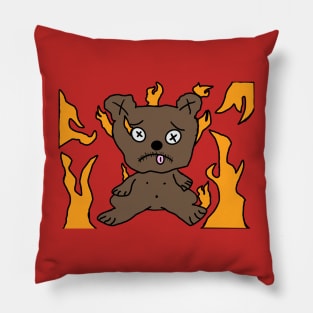 Flame Bear Pillow