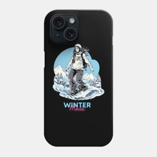 Winter Mode - Women's Snowboard Phone Case