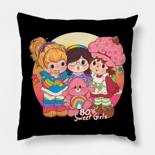 80s Sweet Girls Pillow