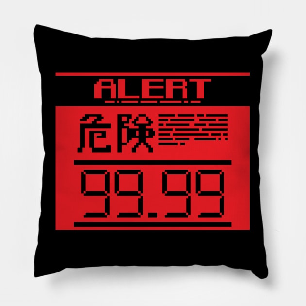 Alert 99.99 [Red] Pillow by DCLawrenceUK