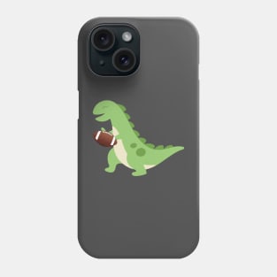 Dinosaur playing football Phone Case