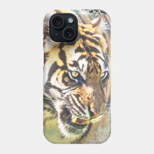 Tiger Animal Feline Wildlife Jungle Nature Adventure Watercolor Phone Case