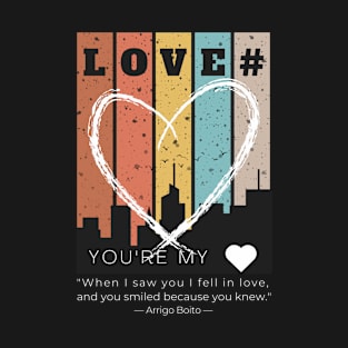 The illustration design for Valentine's Day celebration  - For romantic love, friendship, and admiration. T-Shirt