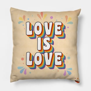 Love Is Love Pride Pillow