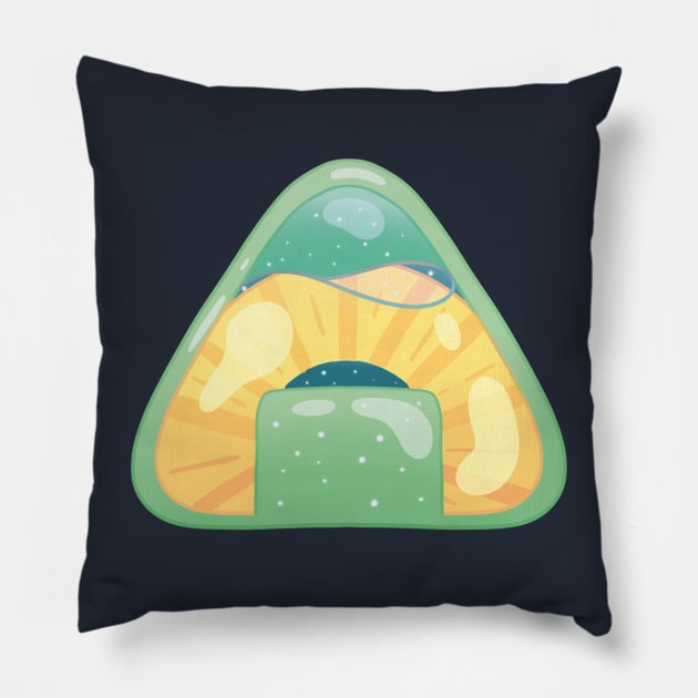 Pineapple Onigiri Pillow by smalart