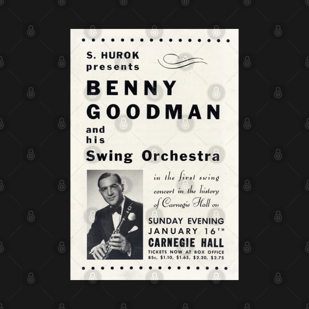 Benny Goodman - Carnegie Hall - NYC - 1938 by info@secondtakejazzart.com