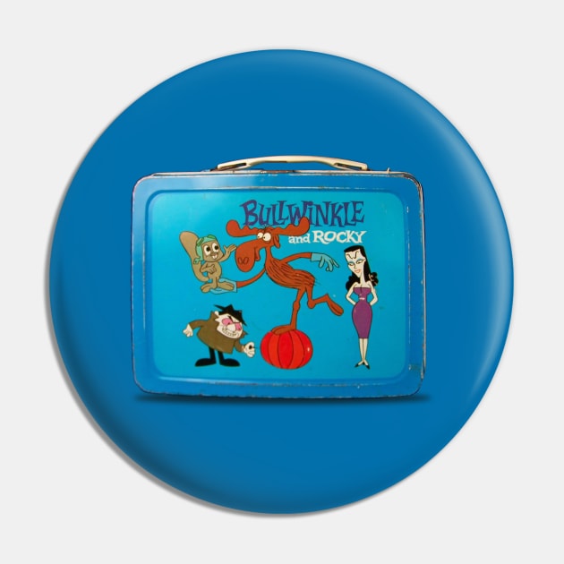 Bullwinkle Lunch Box Pin by offsetvinylfilm