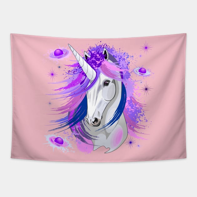 Unicorn Spirit Tapestry by TheMythicalCreatures