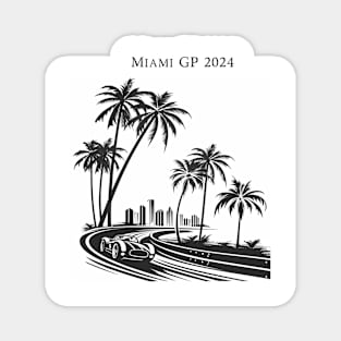 2024 Miami Grand Prix F1 T-Shirt - Merchandise | Unique F1 Tracks Design | Limited Edition | Perfect Gift for Miami F1 Fans Magnet