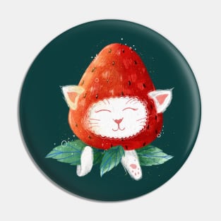 The Strawberry cat Pin