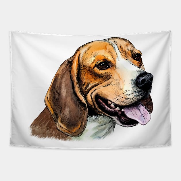 beagle Tapestry by VicaVeresk