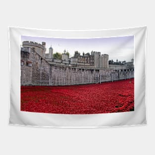 Tower of London Red Poppy Tapestry