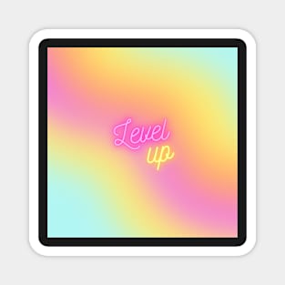 Pink Pastel Level up Magnet