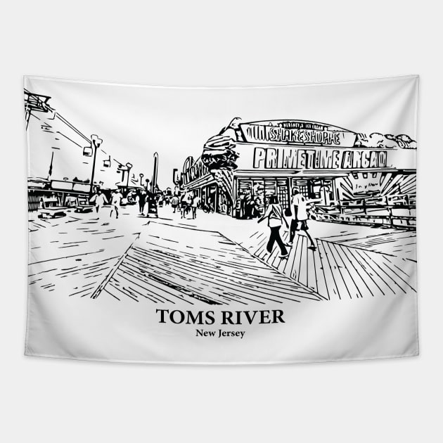 Toms River - New Jersey Tapestry by Lakeric