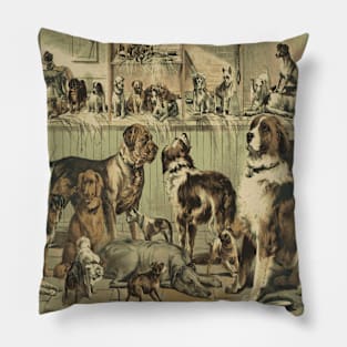 VINTAGE DOG Pop Art Pillow