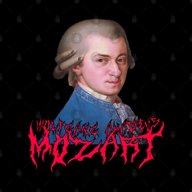 Mozart Metal (In Technicolor) Wolfgang Amadeus Mozart by blueversion