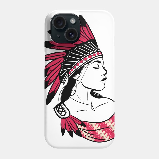 Apache Girl Phone Case by jamalsukron