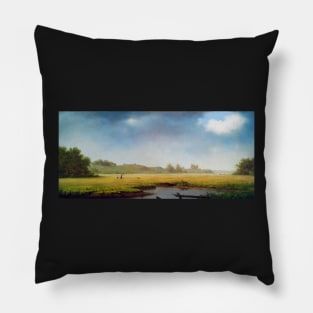 A cloudy day, Rhode Island by Martin Johnson Head Pillow