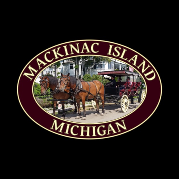 Horse and Carriage on Mackinac Island, Michigan by GentleSeas