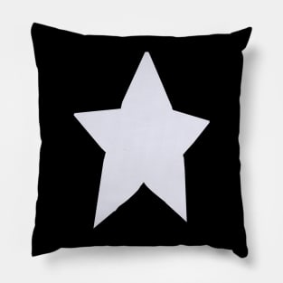 Periwinkle Very Peri Blue Very Pale Tone Star Pillow
