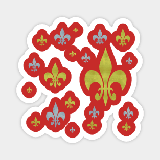 Fleur-de-lis Symbol Magnet