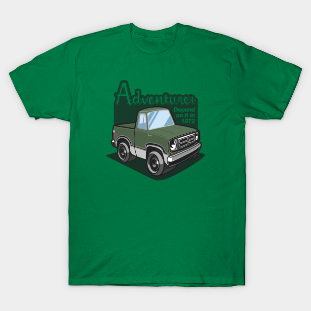 Discover Light Green Adventurer (White-Based) - 1972 - Truck - T-Shirt