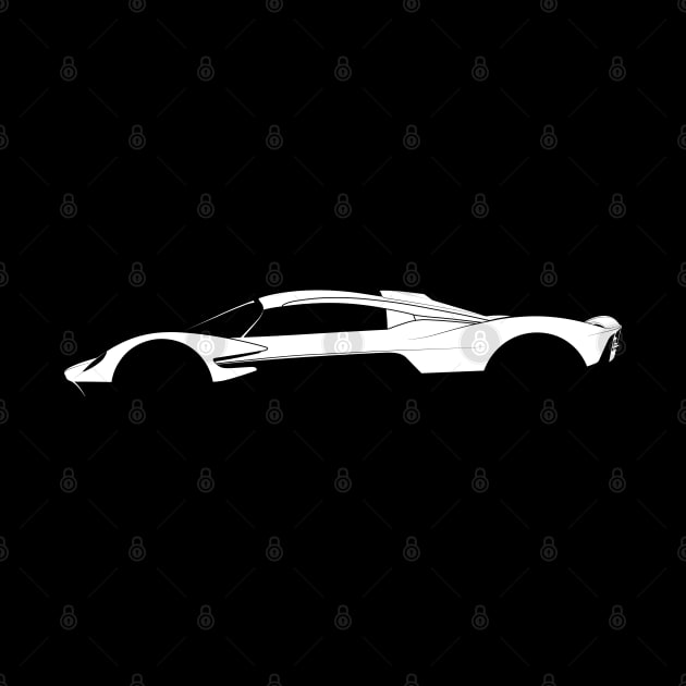 Aston Martin Valkyrie Silhouette by Car-Silhouettes