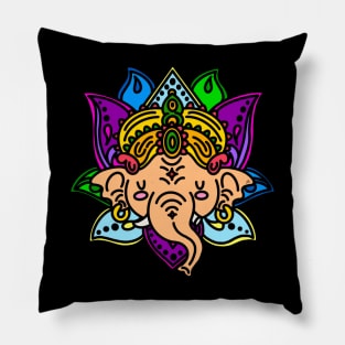Colorful Ganesha Pillow