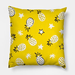 Yellow Starry Pineapples Pillow