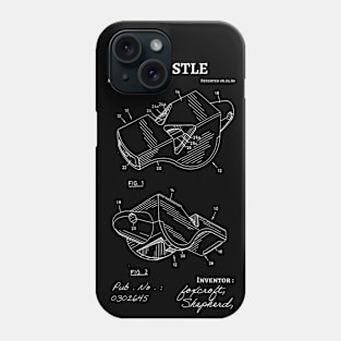 Whistle 1989 Patent, gift for coaches Phone Case