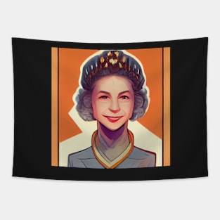 Queen Elizabeth II | Comics Style Tapestry