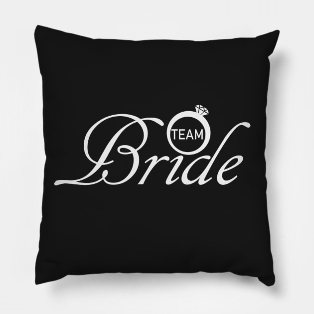 Team Bride Wedding Accessories Pillow by DepicSpirit