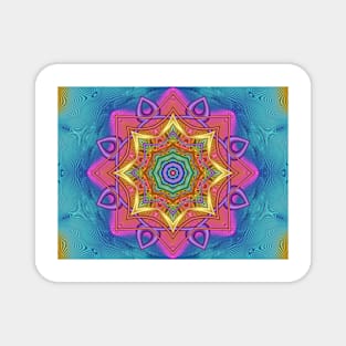 Colourful Mandala Design Magnet