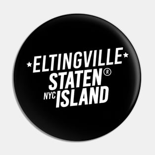 Eltingville, Staten Island - Modern Cursive Minimal Design - New York Pin