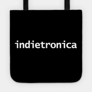 Indietronica Music Typography White Text Tote