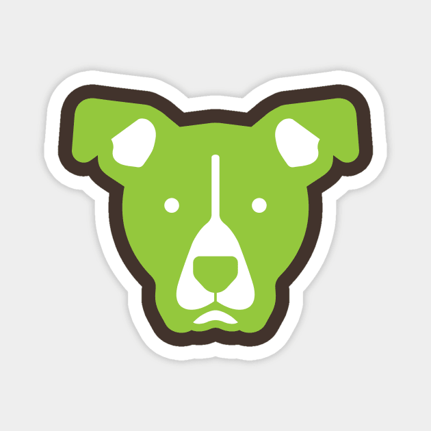 Pit Bull (Lime) Magnet by SMcGuire