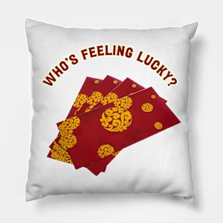 Lucky Red Envelope Design for Chinese New Year Pillow