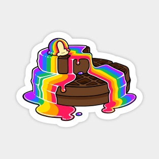 Philadelphia Philly Pride LGBT Chocolate Pancakes - Gay Rainbow Magnet